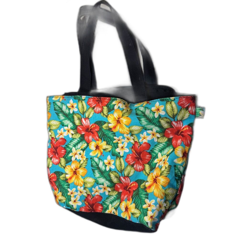 Hawaii Honolulu Tote Bag Zippered Top
